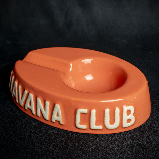 Havana Club Collection Ashtray - Egoista Single Cigar Ashtray - Orange