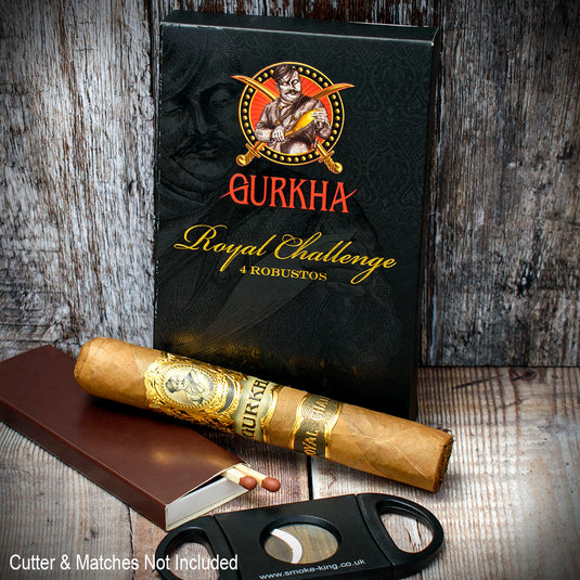 Gurkha Royal Challenge Robusto Cigars - Box of 4 Cigars