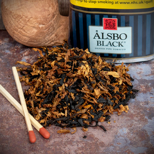 Alsbo Black Pipe Tobacco - 50g Packet