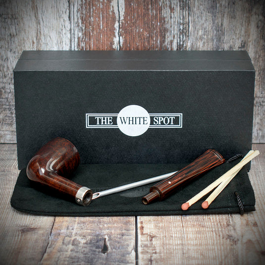 Alfred Dunhill White Spot Briar Smoking Pipe - Chestnut 3105 BB