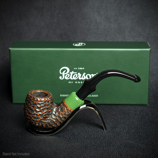 Peterson of Dublin St. Patrick's Day 2024 Rusticated "P" Lip Briar Pipe - Shape 317