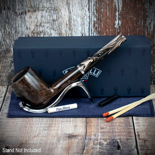 Savinelli Morellina Smooth Brown (114S) 6mm - Briar Pipe