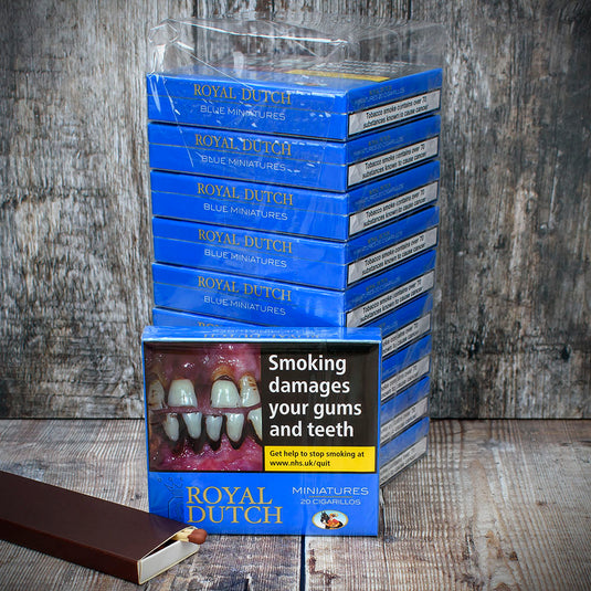 Royal Dutch Blue Miniatures Cigarillos - Pack of 20