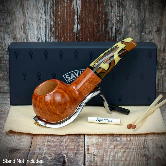 Savinelli Paloma Smooth Brown 320 - 6mm Briar Pipe