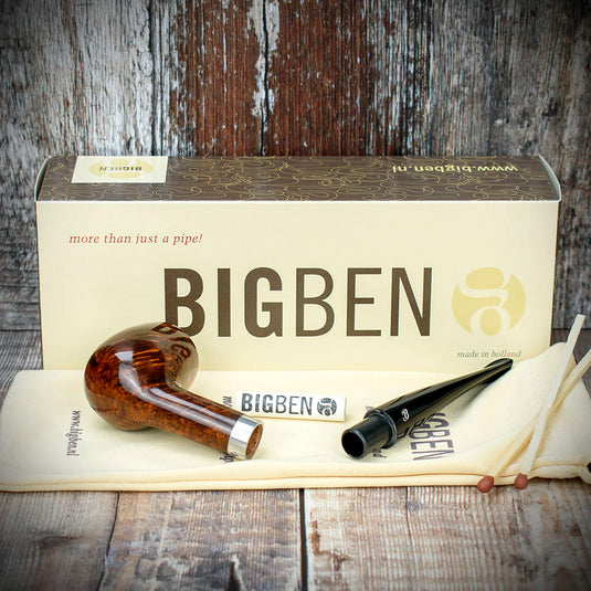 Big Ben Sylvia Tan Polish Briar Smoking Pipe -  Shape 808