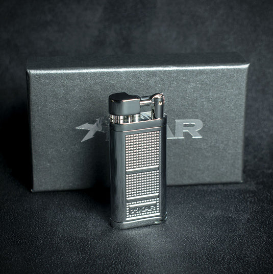 Xikar Pipeline Pipe Lighter - Chrome & Silver