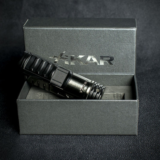 Xikar Tactical 1 Single Jet Flame Cigar Lighter -Gunmetal/ Black  (551 GMBK)