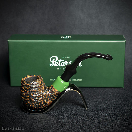 Peterson of Dublin St. Patrick's Day 2024 Rusticated "P" Lip Briar Pipe - Shape 314