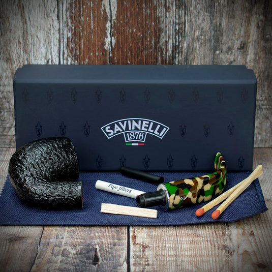 Savinelli | Camouflage | Rusticated Black 614 | 6mm